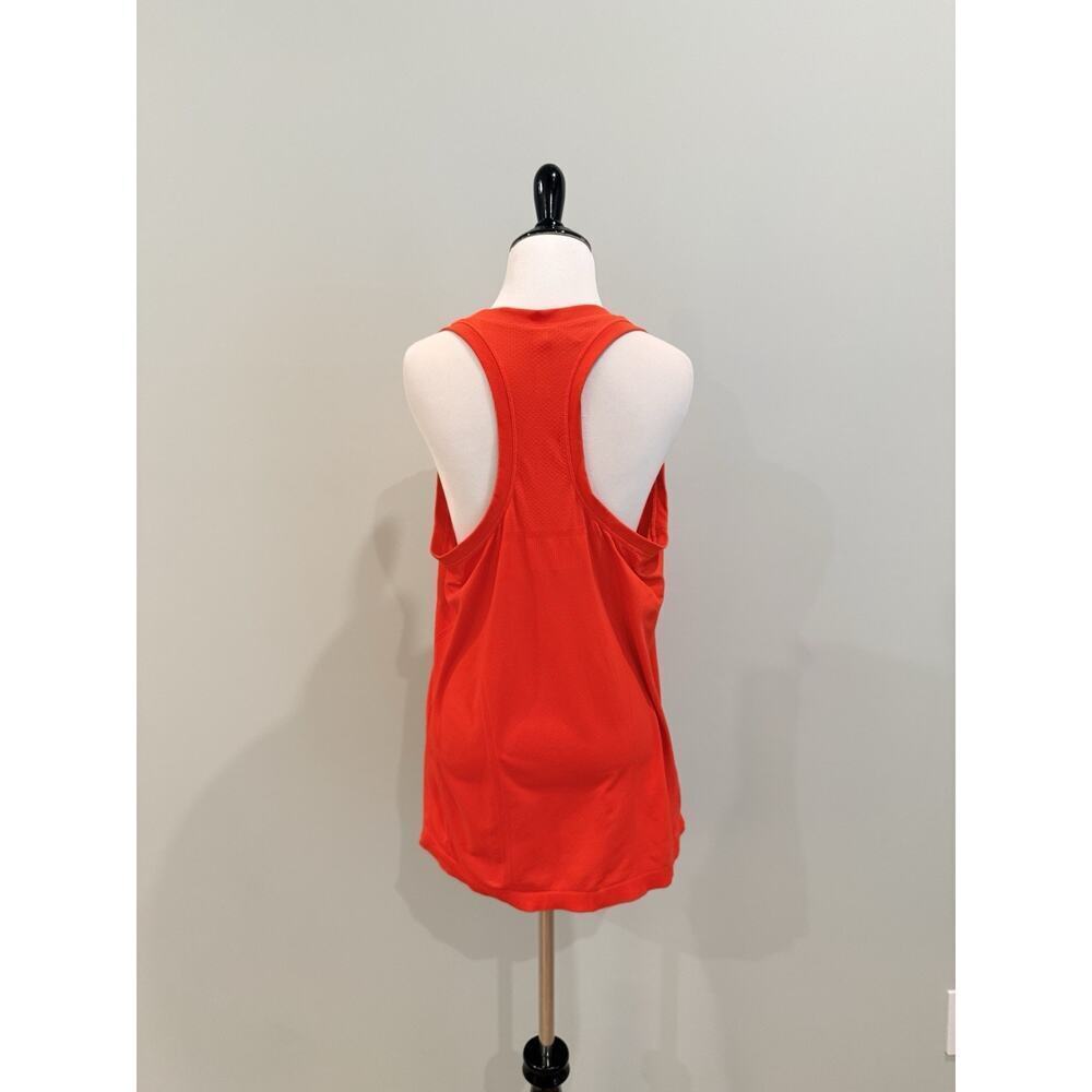 Athleta Momentum Seamless Tank Top Women's XL Poppy Red Orange Running Racerback - Picture 3 of 8